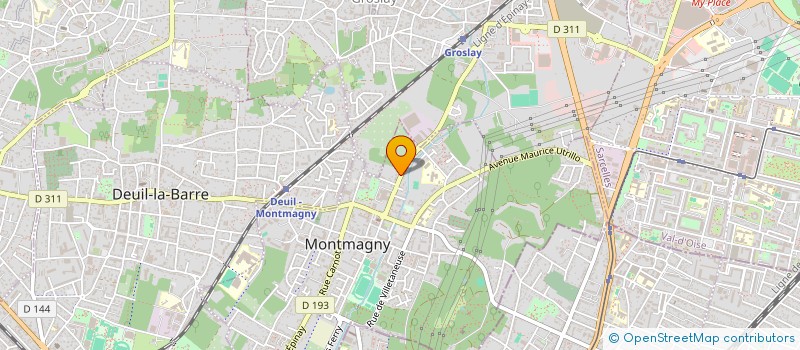 localisation de l'entreprise SCI 41 MAURICE BERTEAUX  MONTMAGNY