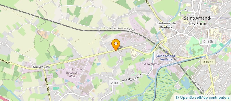 localisation de l'entreprise SCI 41 MOUSTACHE  SAINT-AMAND-LES-EAUX