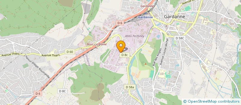 localisation de l'entreprise SCI 41 ROBERT SCHUMAN  GARDANNE