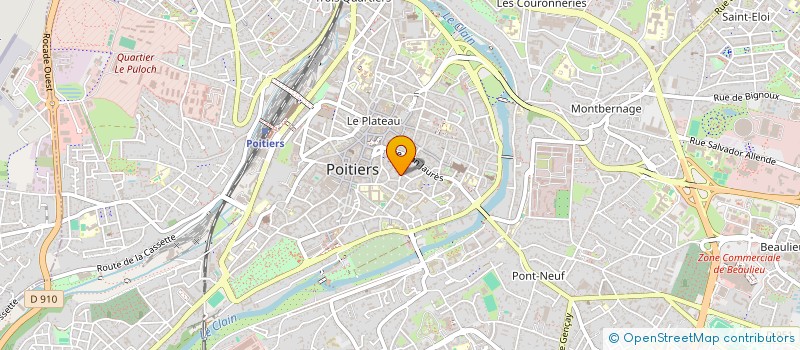 localisation de l'entreprise SCI 42-44 RUE DES FEUILLANTS  POITIERS