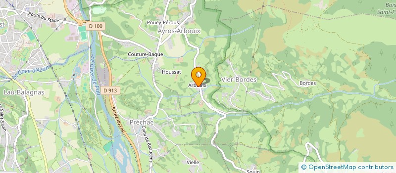 localisation de l'entreprise SCI 42 CADRI  AYROS-ARBOUIX