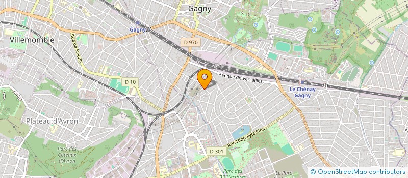 localisation de l'entreprise SCI 42 CHEMIN DE LA FOSSETTE à GAGNY