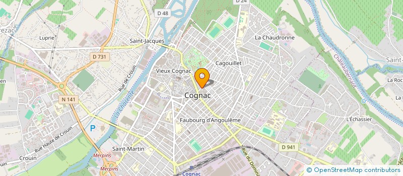 localisation de l'entreprise SCI 42 PLACE CAMILLE GODARD à COGNAC
