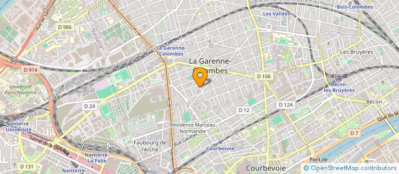 localisation de l'entreprise SCI 42 RUE AMPERE à LA GARENNE-COLOMBES