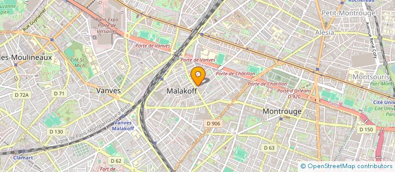 localisation de l'entreprise SCI 42VH  MALAKOFF