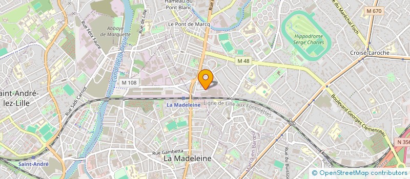 localisation de l'entreprise SCI 43 DH à MARCQ-EN-BARŒUL