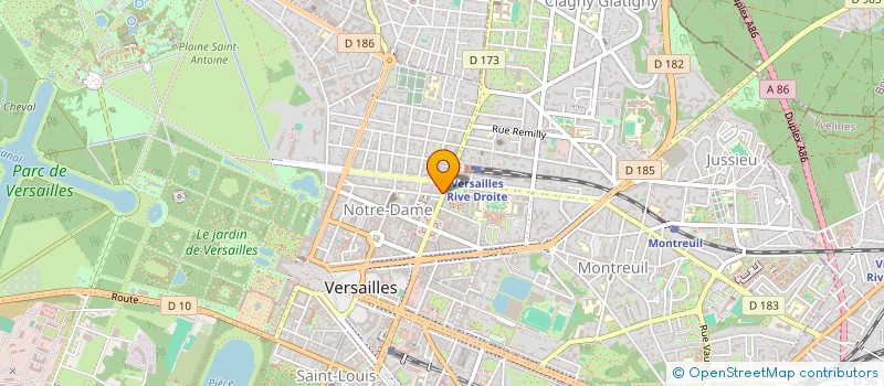 localisation de l'entreprise SCI 43 FOCH INVESTISSEMENT à VERSAILLES