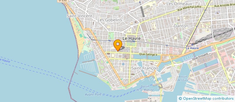 localisation de l'entreprise SCI 43 RUE DICQUEMARE  LE HAVRE