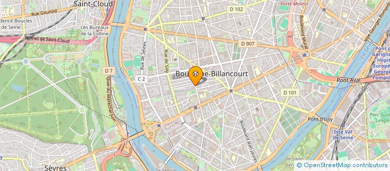 localisation de l'entreprise SCI 43 RUE JEAN BLEUZEN à BOULOGNE-BILLANCOURT