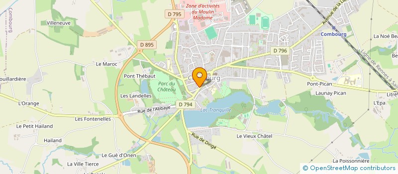 localisation de l'entreprise SCI 43 RUE PASTEUR  COMBOURG