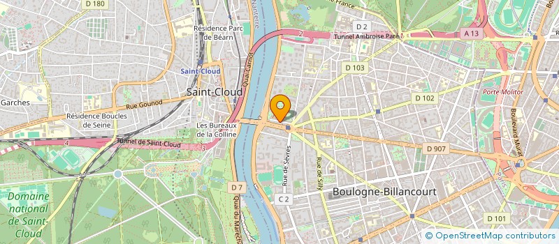 localisation de l'entreprise SCI 43 TILLEULS à BOULOGNE-BILLANCOURT