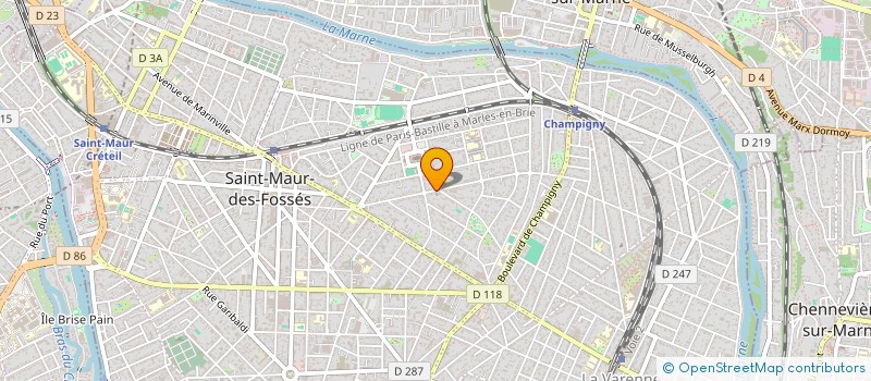 localisation de l'entreprise SCI 44 46 RUE BOUCICAUT à SAINT-MAUR-DES-FOSSES