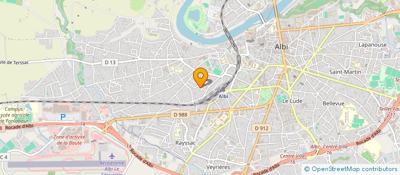 localisation de l'entreprise SCI 44 BIS à ALBI