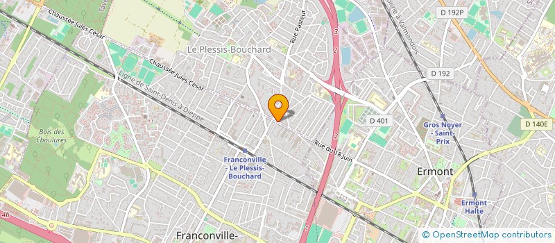 localisation de l'entreprise SCI 44 CHAUSSEE JULES CESAR à LE PLESSIS-BOUCHARD