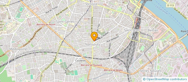 localisation de l'entreprise SCI 4433  BORDEAUX