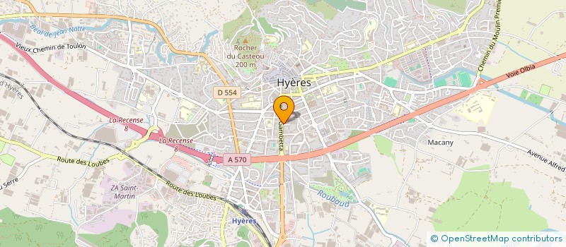 localisation de l'entreprise SCI 45 AV GAMBETTA à HYERES