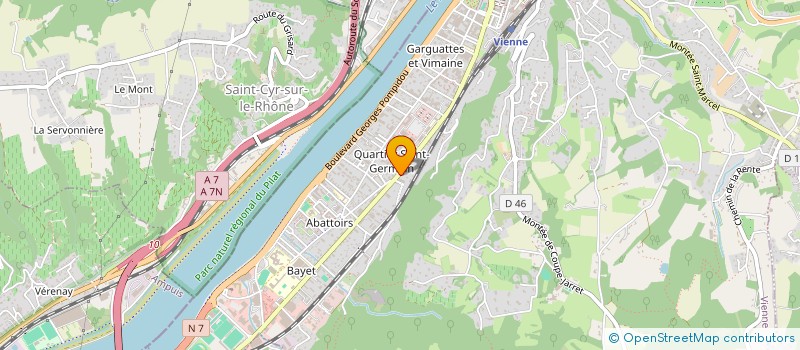 localisation de l'entreprise SCI 45 AVE GENERAL LECLERC  VIENNE