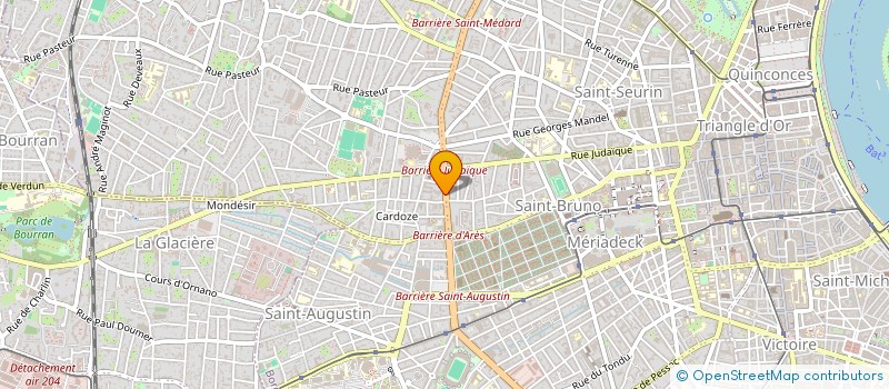 localisation de l'entreprise SCI 45 BD PRESIDENT WILSON  BORDEAUX