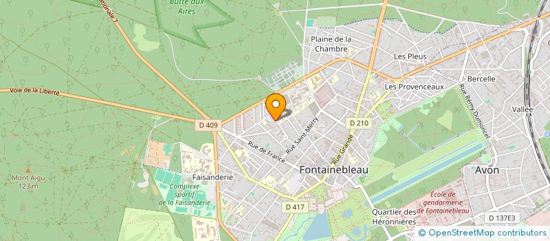 localisation de l'entreprise SCI 45 BIS RUE GUERIN à FONTAINEBLEAU