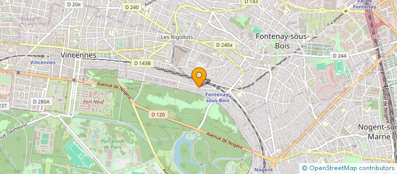 localisation de l'entreprise SCI 45 DALZON à FONTENAY-SOUS-BOIS