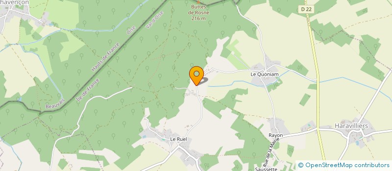 localisation de l'entreprise SCI 45 - LE PANORAMIC  HARAVILLIERS