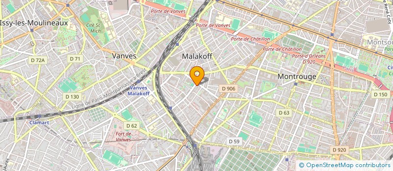 localisation de l'entreprise SCI 45 TOURS  MALAKOFF