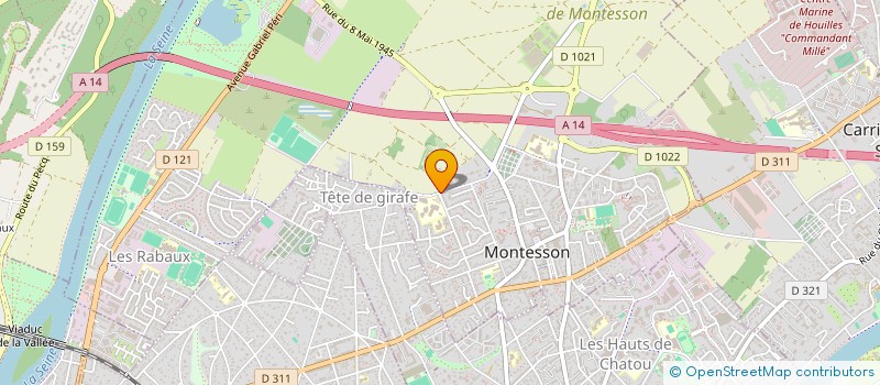 localisation de l'entreprise SCI 46 48 R HENRI RICHAUME  MONTESSON