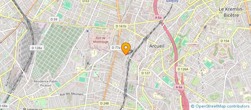 localisation de l'entreprise SCI 46 GUYNEMER à ARCUEIL
