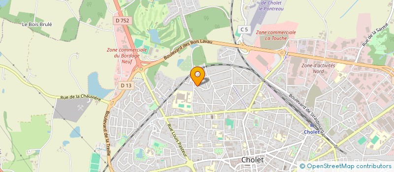 localisation de l'entreprise SCI 46 MIL LIEUES à CHOLET