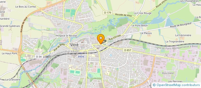 localisation de l'entreprise SCI 46 POTERIE  VITRE