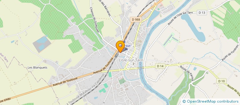 localisation de l'entreprise SCI 46 RUE BARRICOUTEAU à LISLE-SUR-TARN
