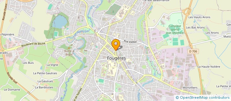 localisation de l'entreprise SCI 46 RUE DES FEUTERIES  FOUGERES