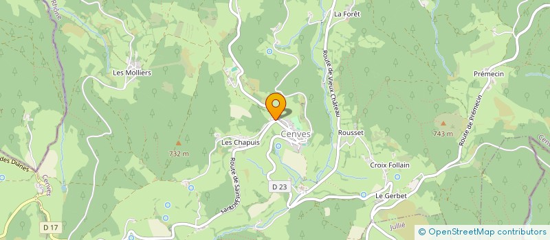 localisation de l'entreprise SCI 4648 FAM  CENVES