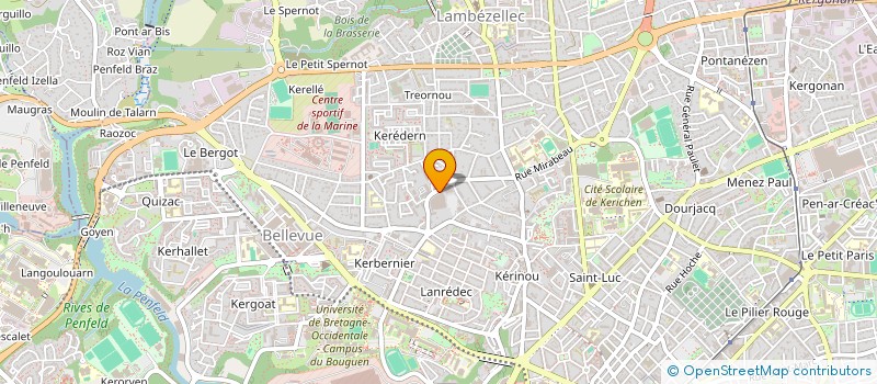 localisation de l'entreprise SCI 47 JLF  BREST