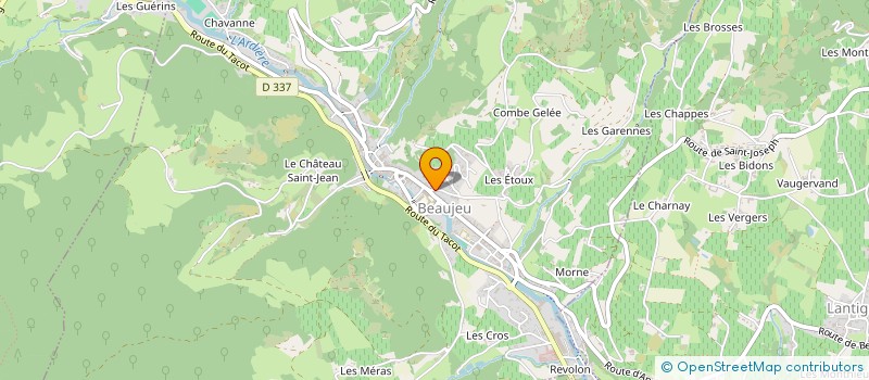 localisation de l'entreprise SCI 47 RUE DE LA REPUBLIQUE  BEAUJEU