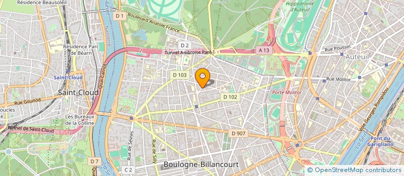 localisation de l'entreprise SCI 47G BOULBI à BOULOGNE-BILLANCOURT