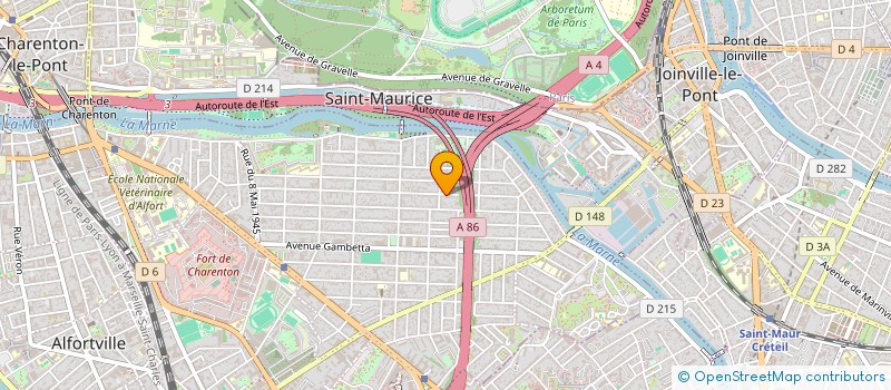 localisation de l'entreprise SCI 48 AV GEORGES CLEMENCEAU à MAISONS-ALFORT