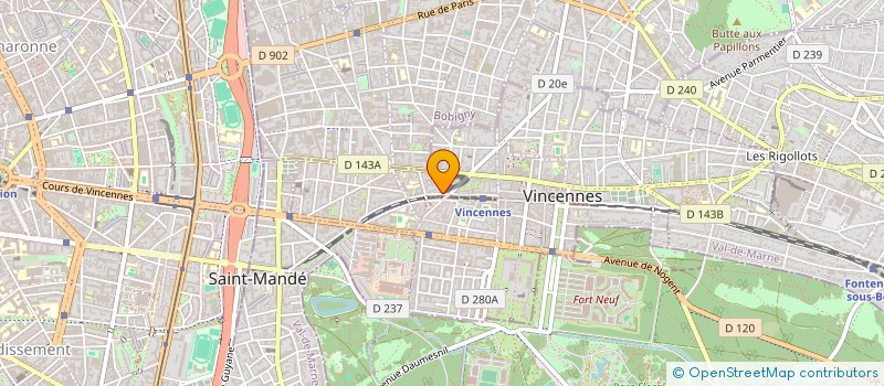 localisation de l'entreprise SCI 48 AVENUE AUBERT à VINCENNES