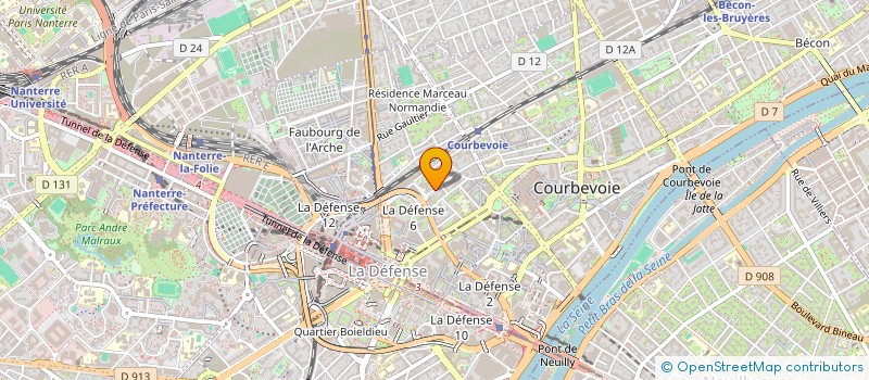 localisation de l'entreprise SCI 48 HUDRI à COURBEVOIE
