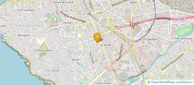 localisation de l'entreprise SCI 48 MARCEL PAUL  MARSEILLE