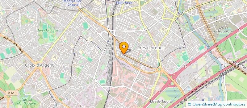 localisation de l'entreprise SCI 480 AV DES PRES D ARENES à MONTPELLIER