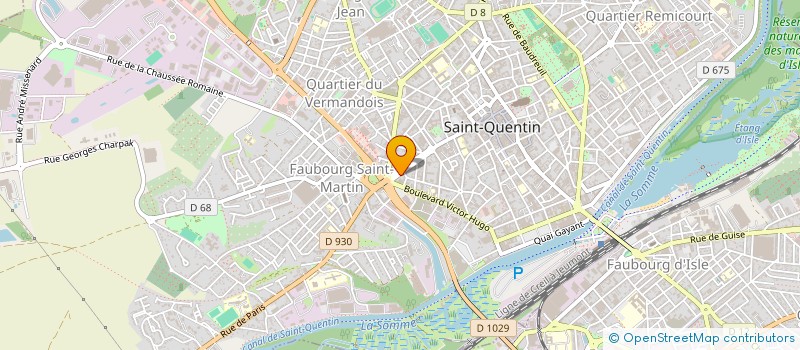 localisation de l'entreprise SCI 4810 METRES à SAINT-QUENTIN