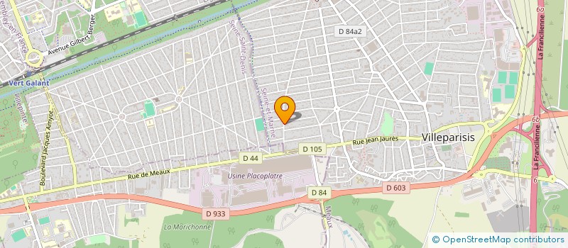 localisation de l'entreprise SCI 49 JB CLEMENT  VILLEPARISIS