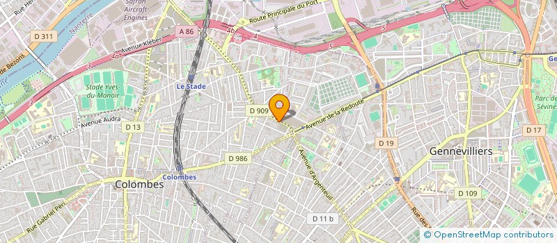 localisation de l'entreprise SCI 49 RUE DES SAZIERES à COLOMBES