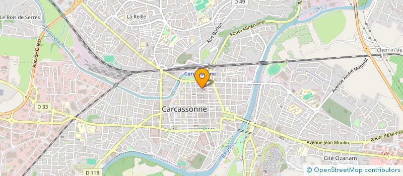 localisation de l'entreprise SCI 49 RUE GEORGES CLEMENCEAU à CARCASSONNE