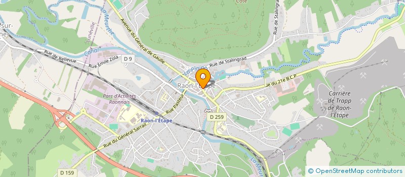 localisation de l'entreprise SCI 49 RUE JULES FERRY à RAON-L'ETAPE