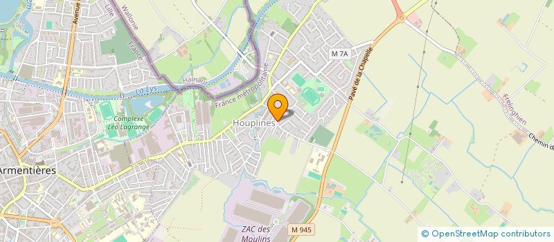 localisation de l'entreprise SCI 49 RUE ROGER SALENGRO  HOUPLINES