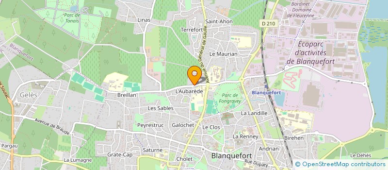 localisation de l'entreprise SCI 4A à BLANQUEFORT