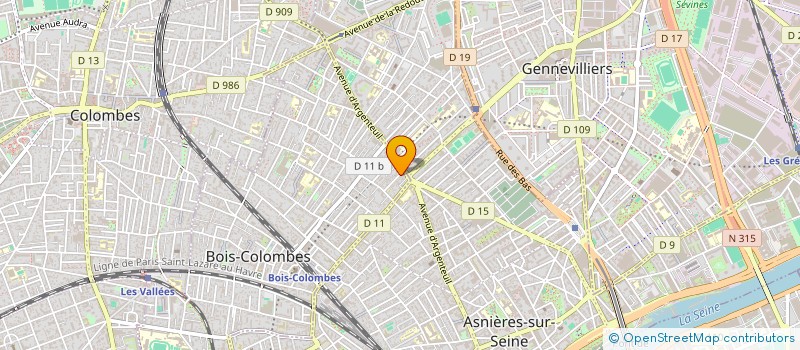 localisation de l'entreprise SCI 4A à BOIS-COLOMBES