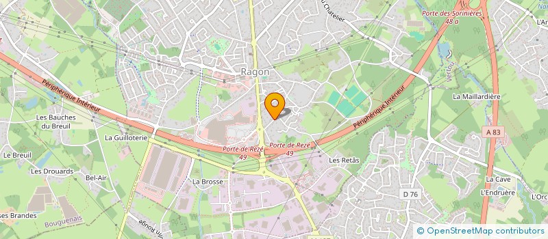 localisation de l'entreprise SCI 4A  REZE